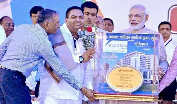 Lavjibhai with PM Narendra Modi